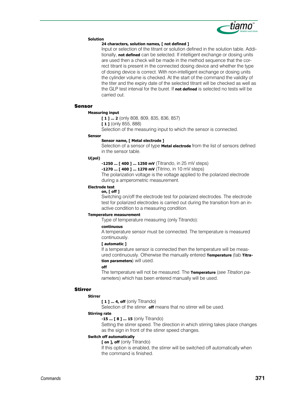 Metrohm tiamo 1.3 Manual User Manual | Page 397 / 893