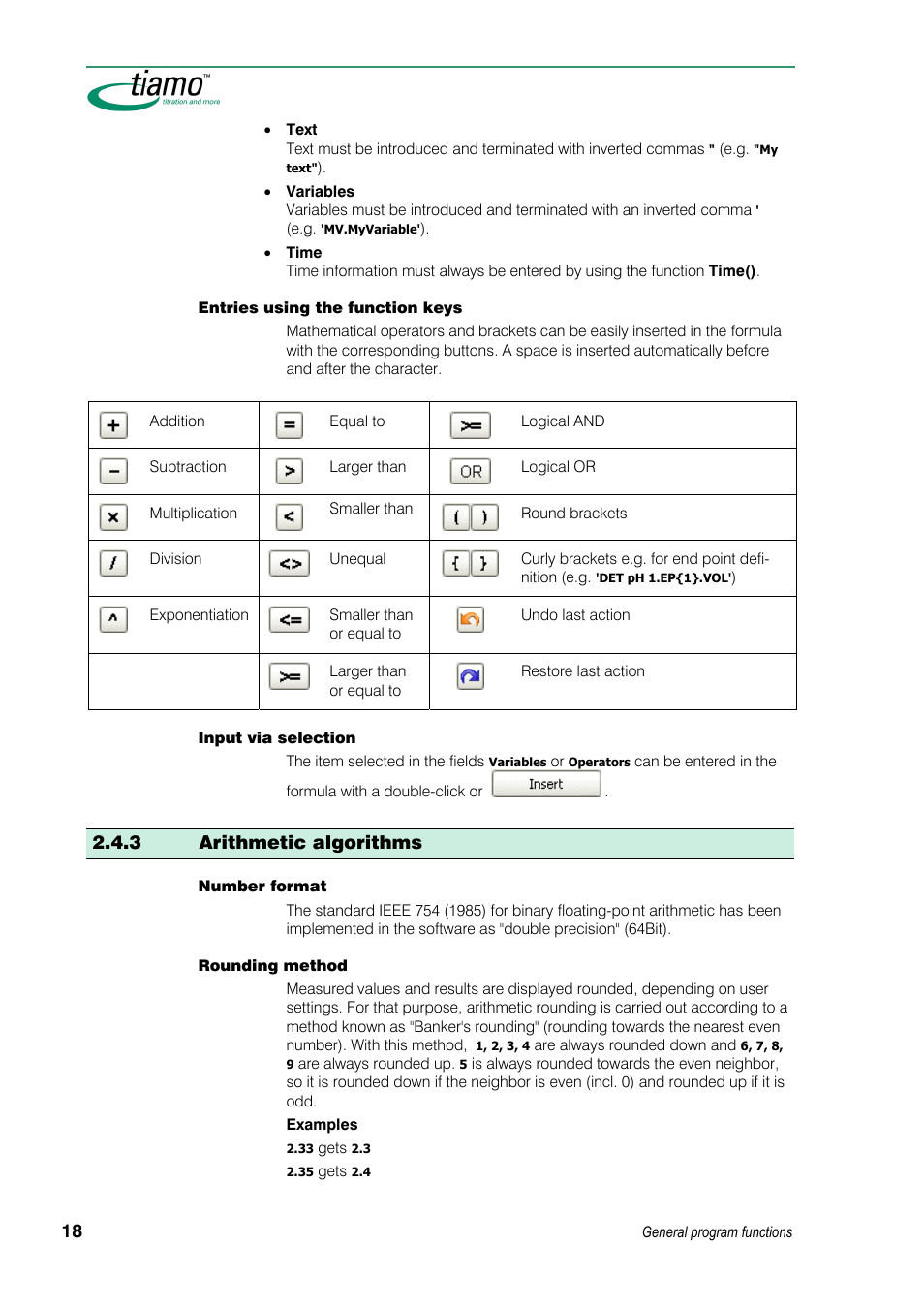 3 arithmetic algorithms | Metrohm tiamo 1.3 Manual User Manual | Page 44 / 893