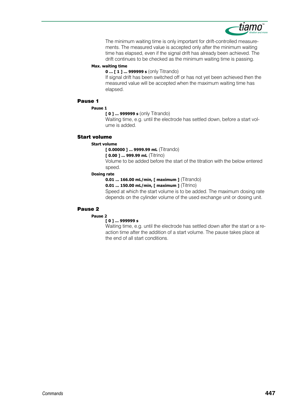 Metrohm tiamo 1.3 Manual User Manual | Page 473 / 893