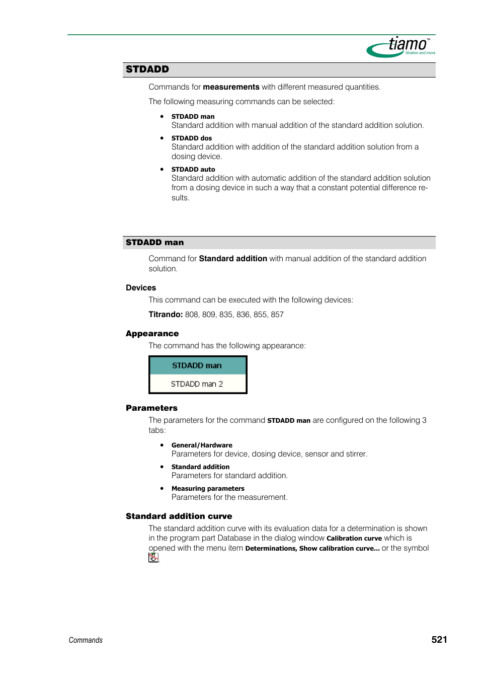 Stdadd | Metrohm tiamo 1.3 Manual User Manual | Page 547 / 893