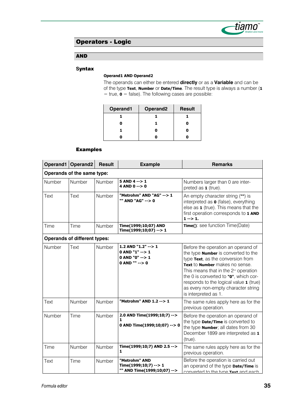 Operators - logic | Metrohm tiamo 1.3 Manual User Manual | Page 61 / 893