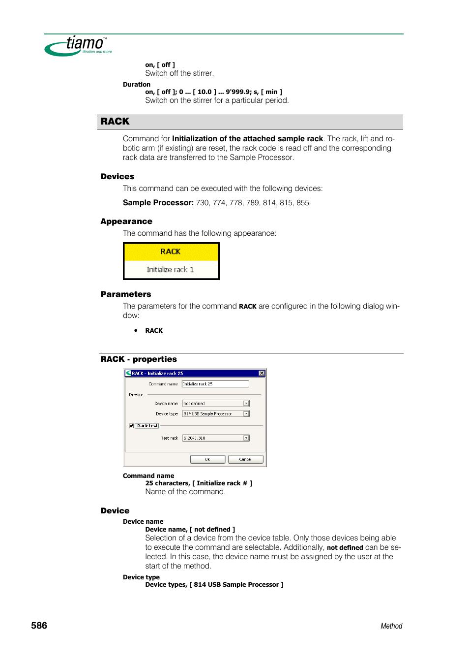 Rack | Metrohm tiamo 1.3 Manual User Manual | Page 612 / 893