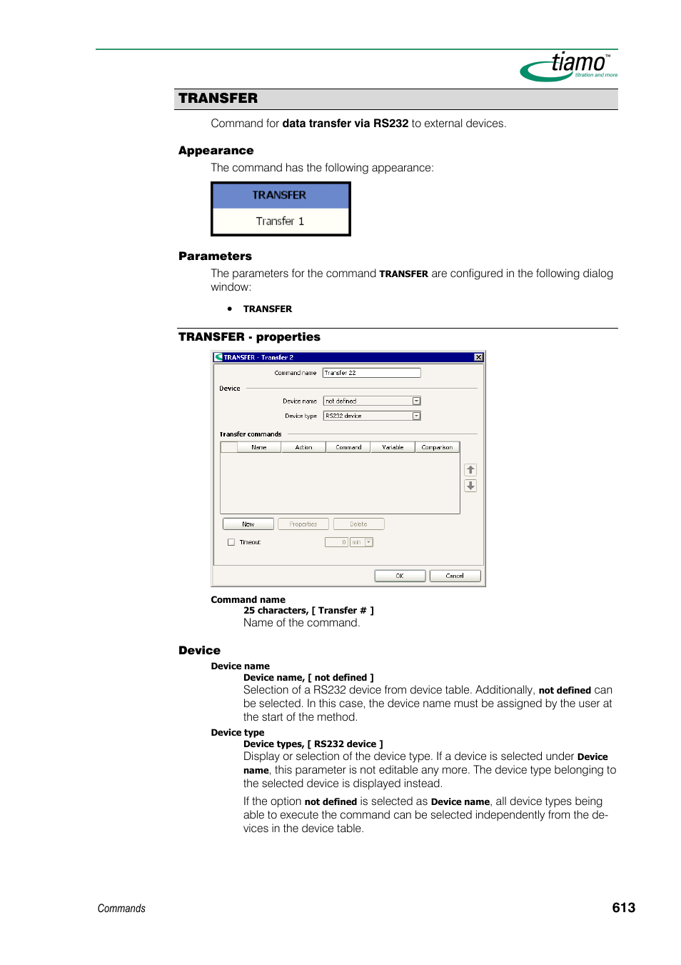 Transfer | Metrohm tiamo 1.3 Manual User Manual | Page 639 / 893