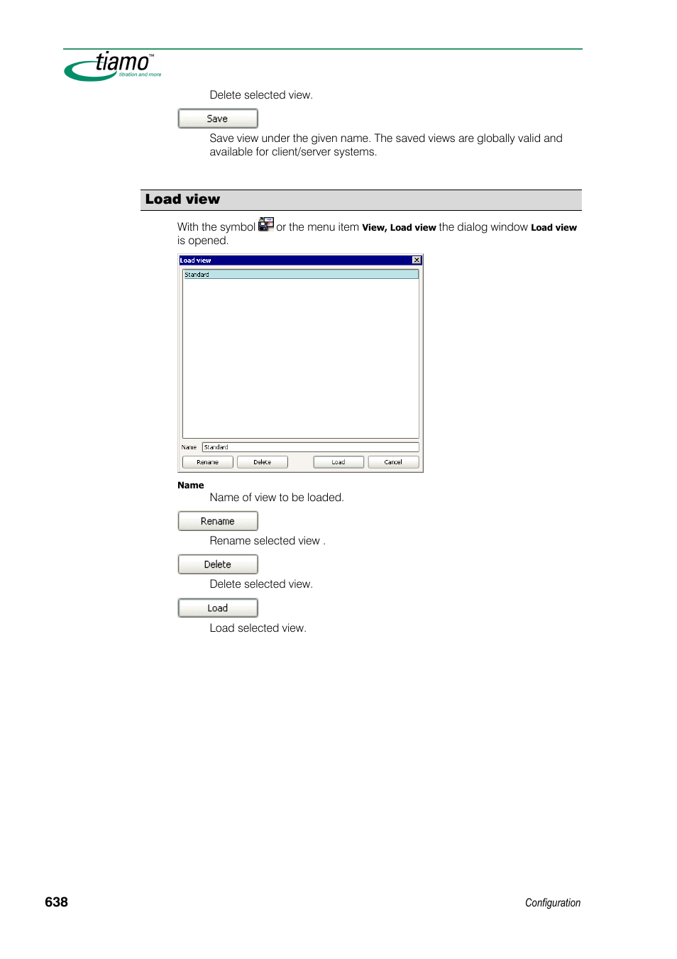 Load view | Metrohm tiamo 1.3 Manual User Manual | Page 664 / 893