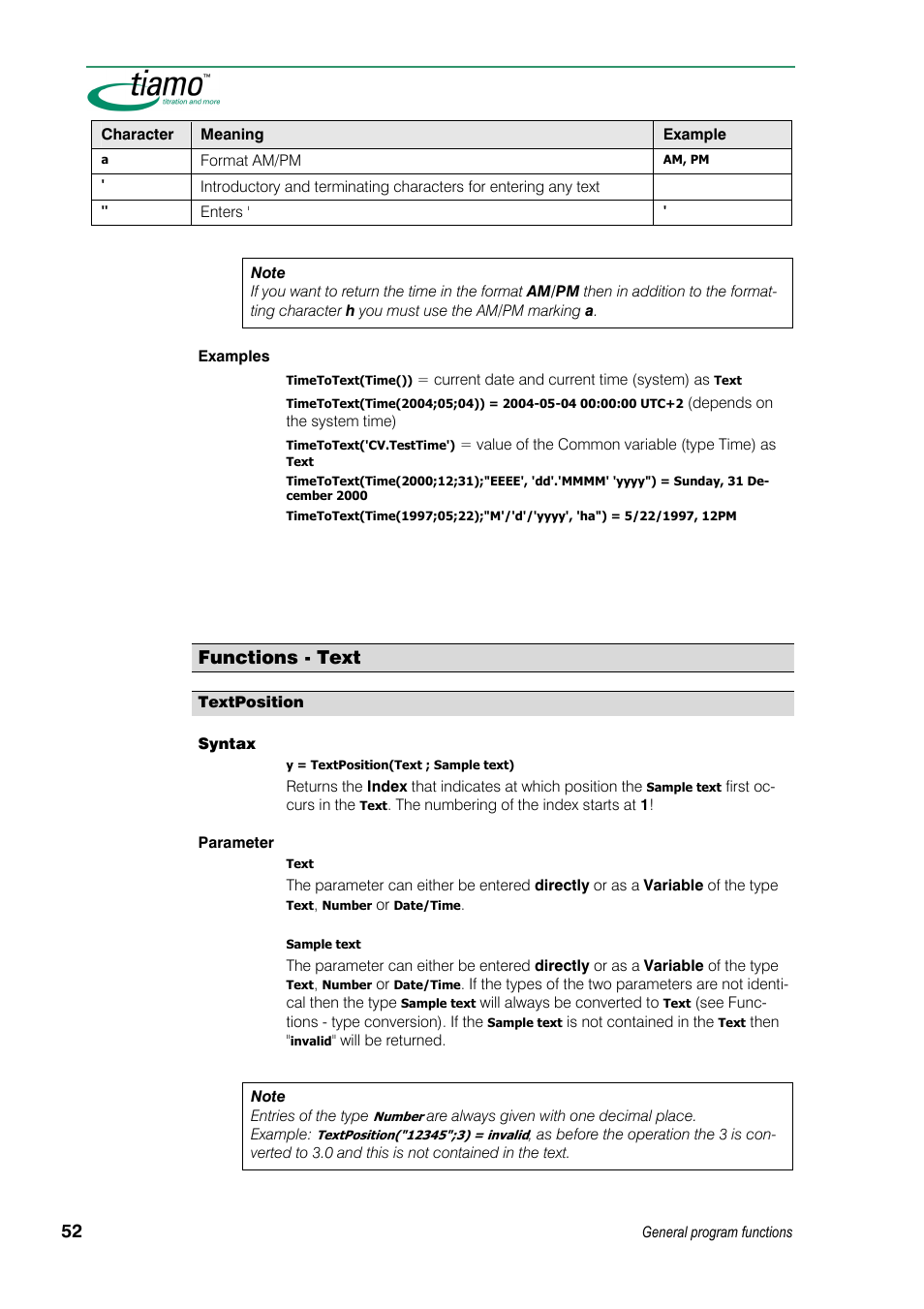 Functions - text | Metrohm tiamo 1.3 Manual User Manual | Page 78 / 893