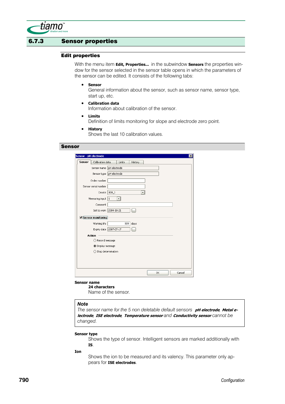 3 sensor properties | Metrohm tiamo 1.3 Manual User Manual | Page 816 / 893