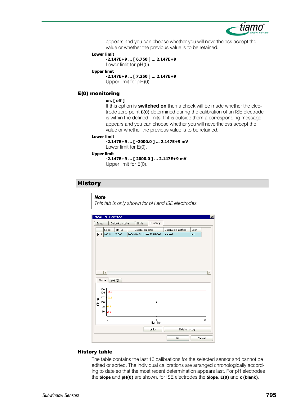 History | Metrohm tiamo 1.3 Manual User Manual | Page 821 / 893