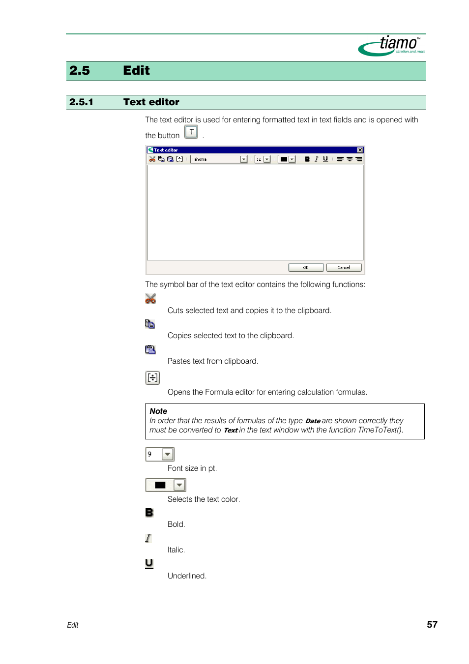 5 edit, 1 text editor | Metrohm tiamo 1.3 Manual User Manual | Page 83 / 893