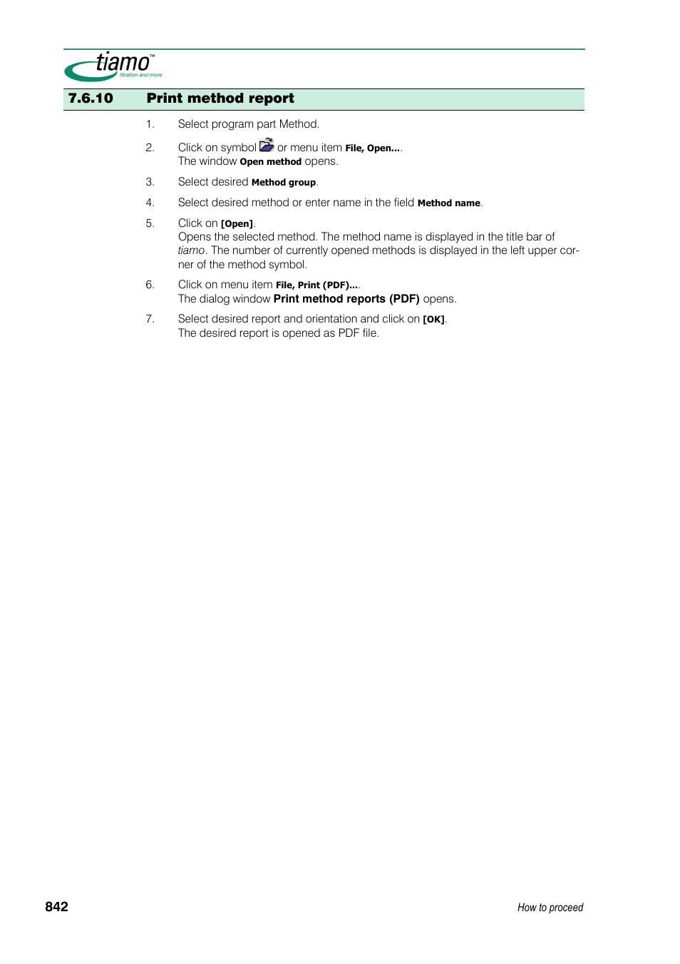 10 print method report | Metrohm tiamo 1.3 Manual User Manual | Page 868 / 893