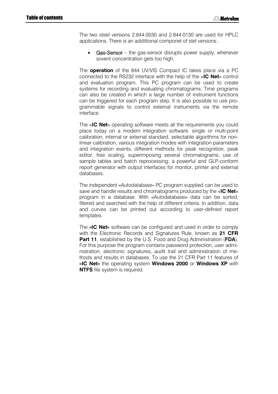 Metrohm 844 UV/VIS Compact IC User Manual | Page 14 / 131
