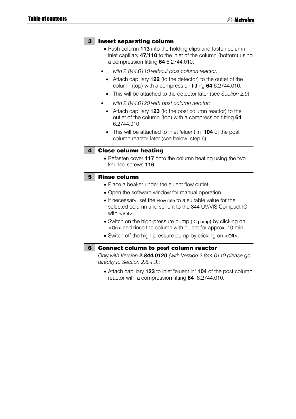 Metrohm 844 UV/VIS Compact IC User Manual | Page 58 / 131