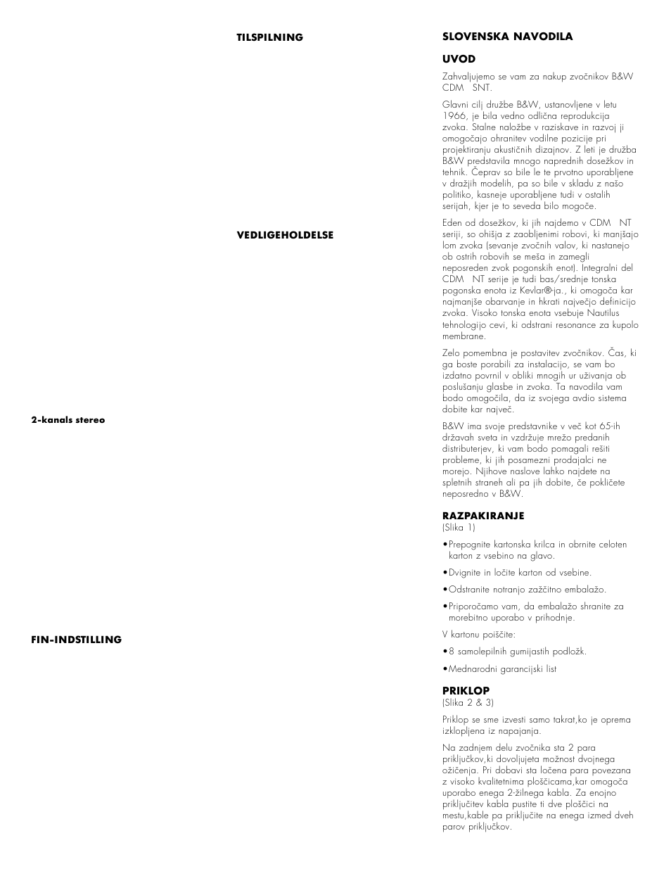 Bowers & Wilkins CDMSNT User Manual | Page 24 / 29