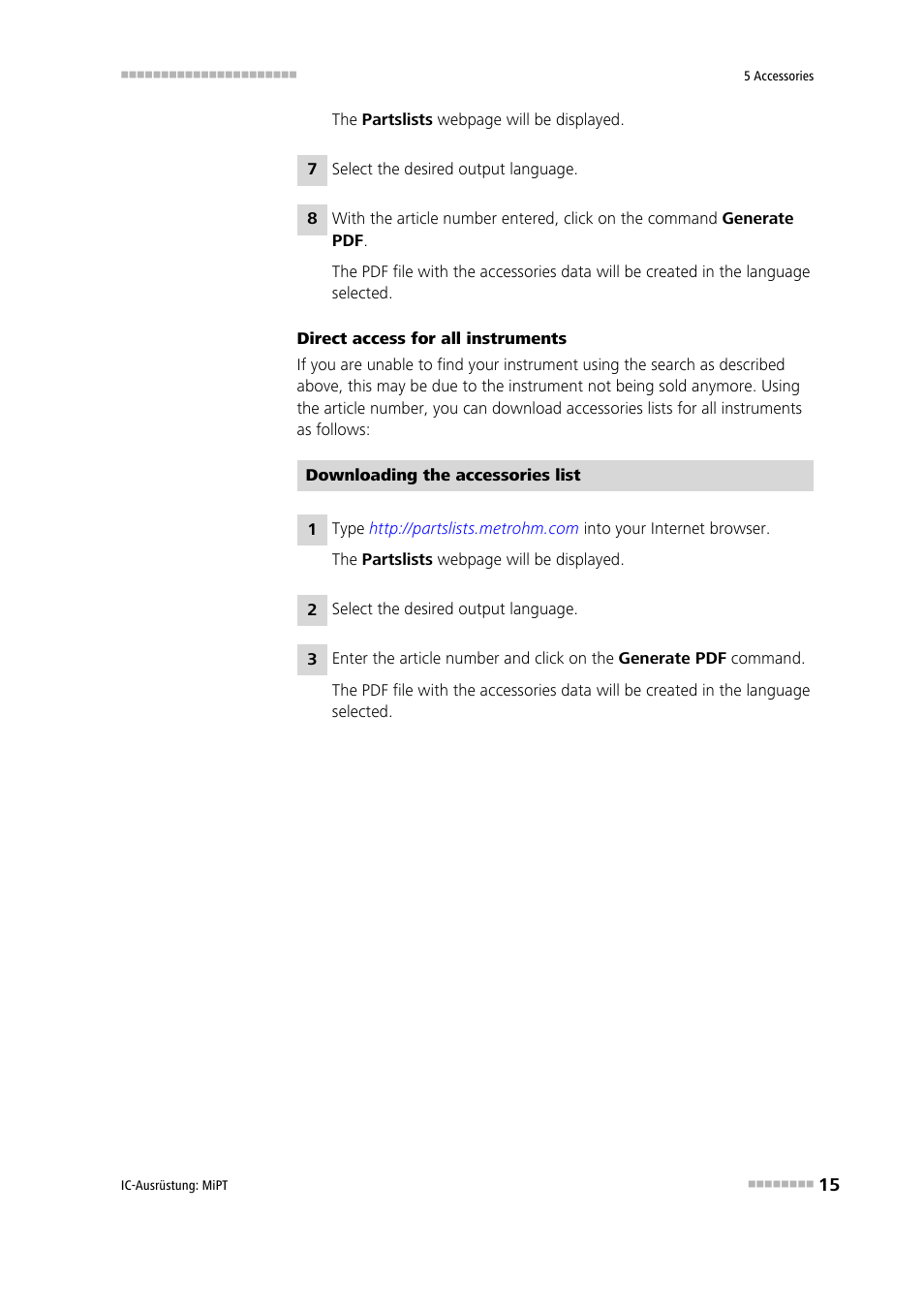 Metrohm MiPT User Manual | Page 21 / 22