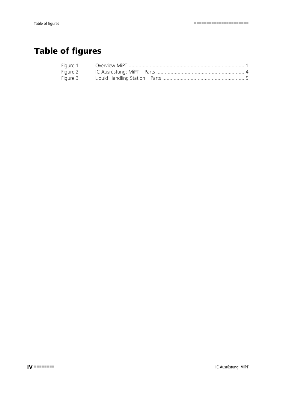 Table of figures | Metrohm MiPT User Manual | Page 6 / 22