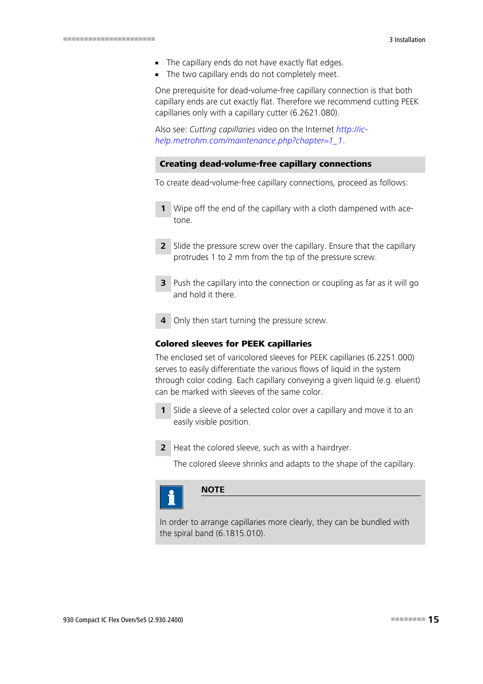 Metrohm 930 Compact IC Flex Oven/SeS User Manual | Page 23 / 111