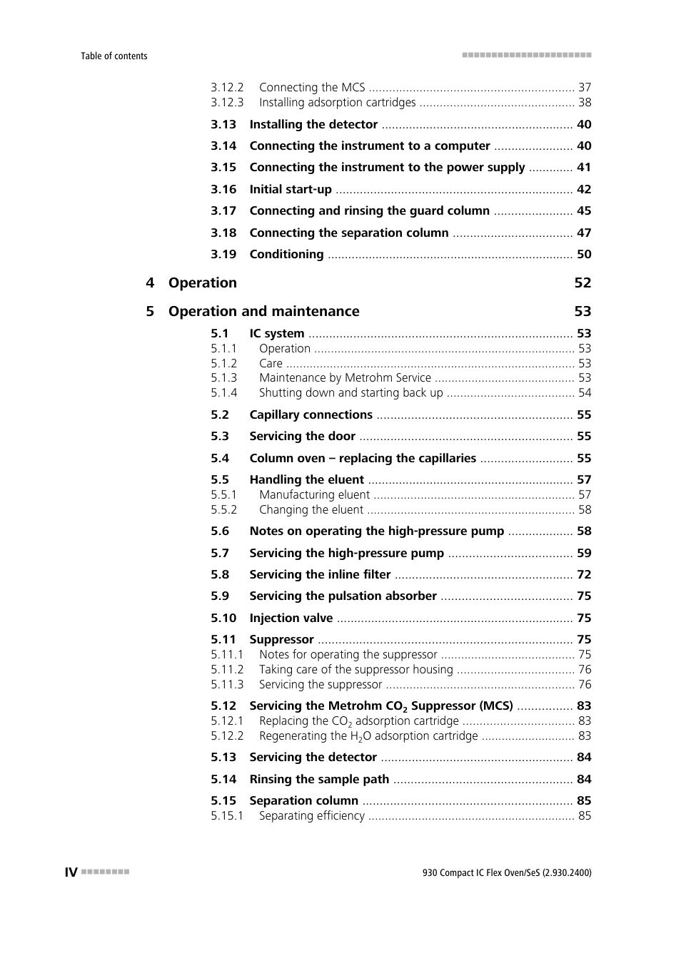 Metrohm 930 Compact IC Flex Oven/SeS User Manual | Page 6 / 111