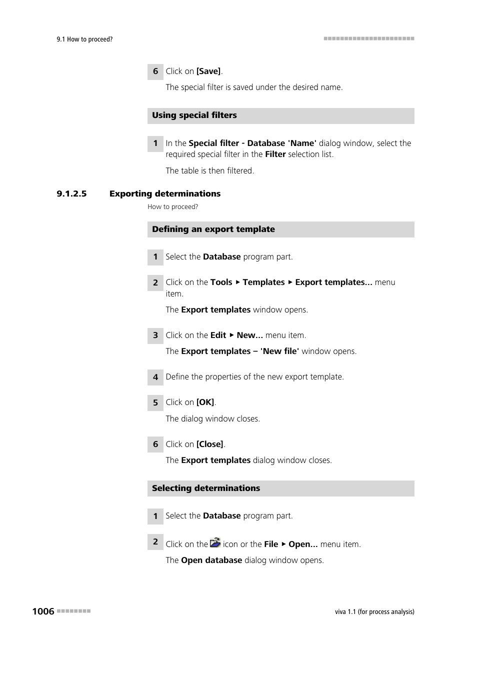 5 exporting determinations | Metrohm viva 1.1 (ProLab) User Manual | Page 1018 / 1085