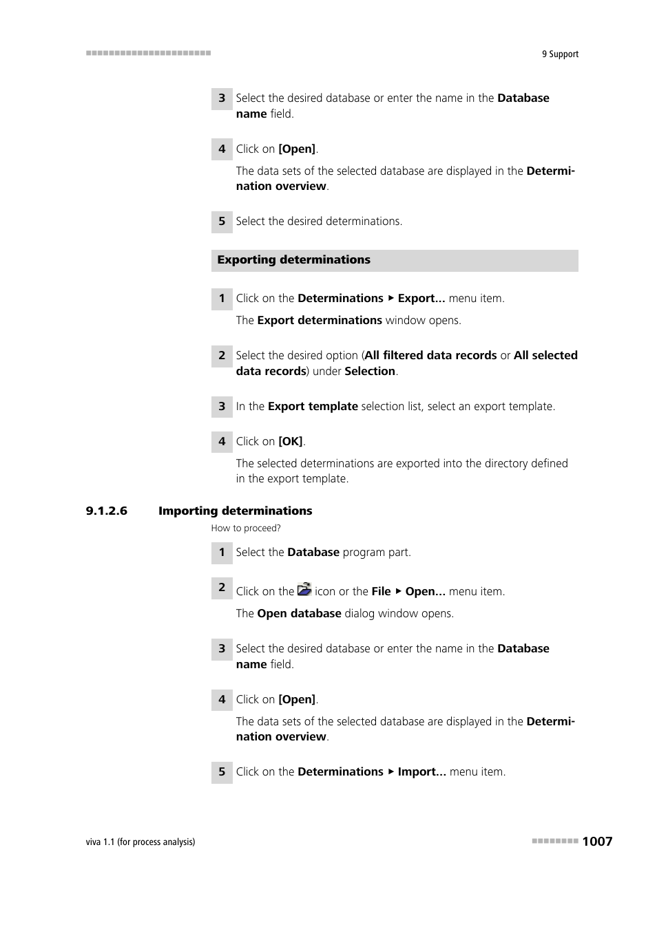 6 importing determinations | Metrohm viva 1.1 (ProLab) User Manual | Page 1019 / 1085