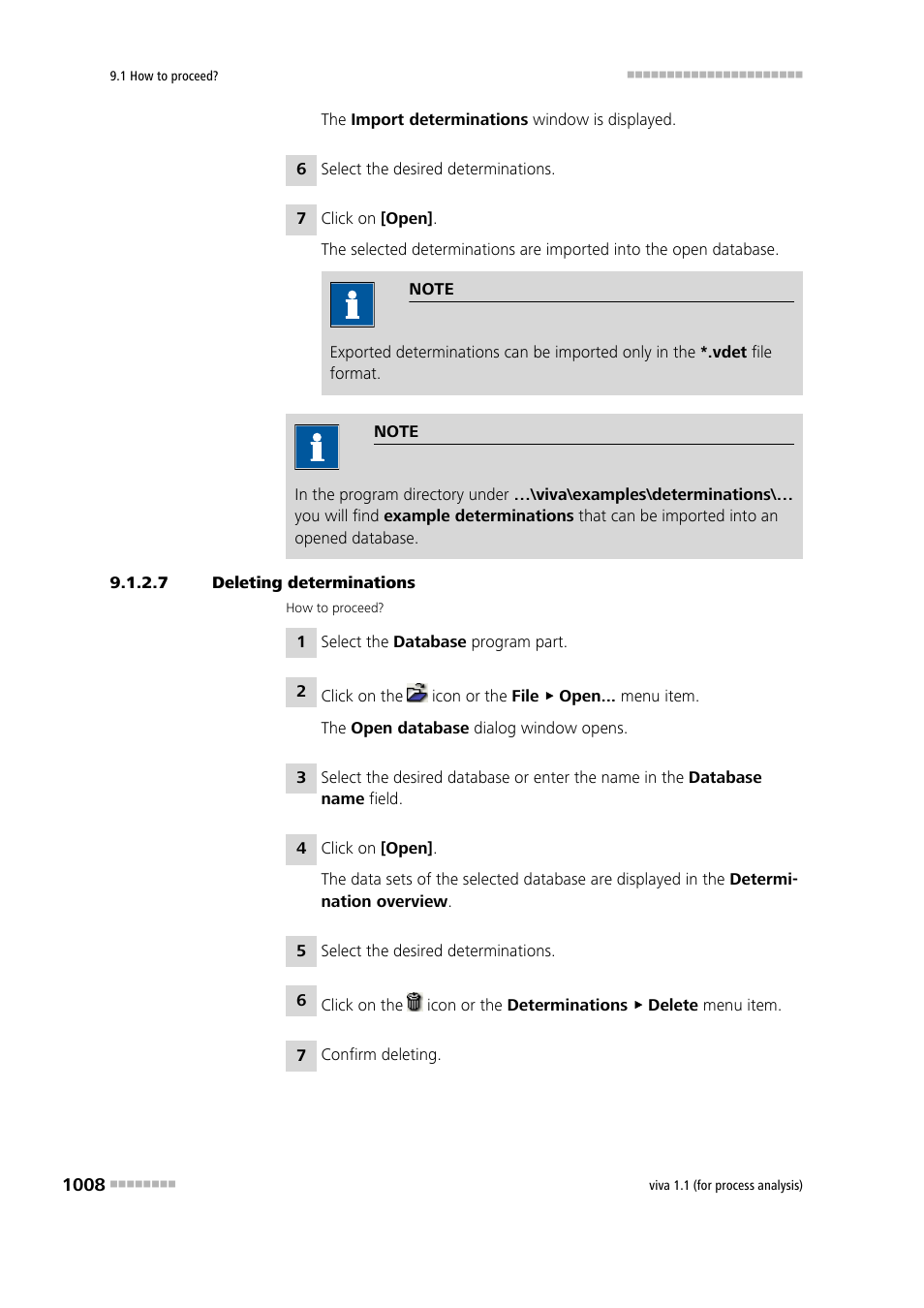 7 deleting determinations | Metrohm viva 1.1 (ProLab) User Manual | Page 1020 / 1085