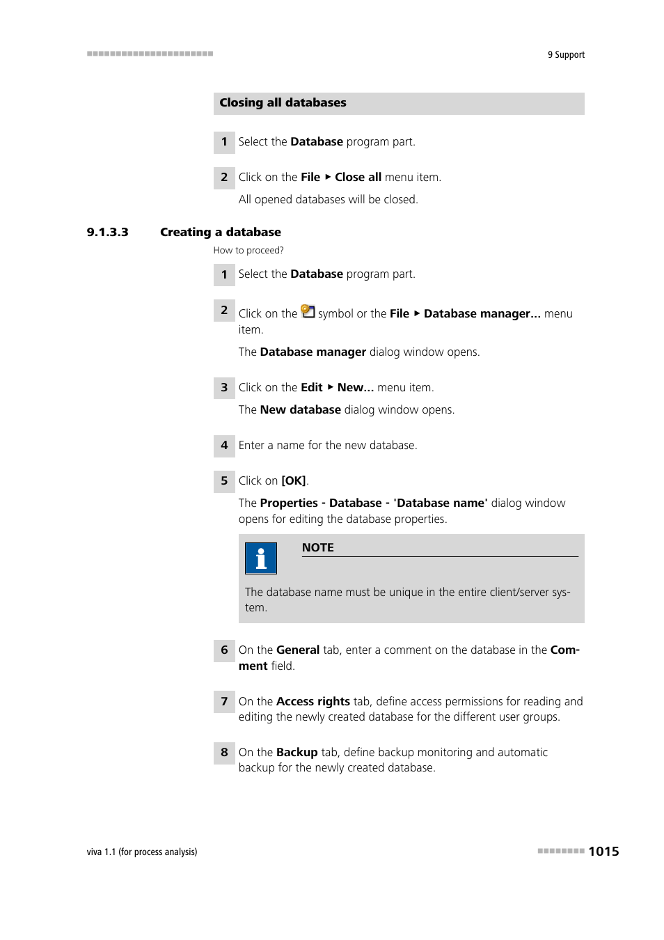 3 creating a database | Metrohm viva 1.1 (ProLab) User Manual | Page 1027 / 1085