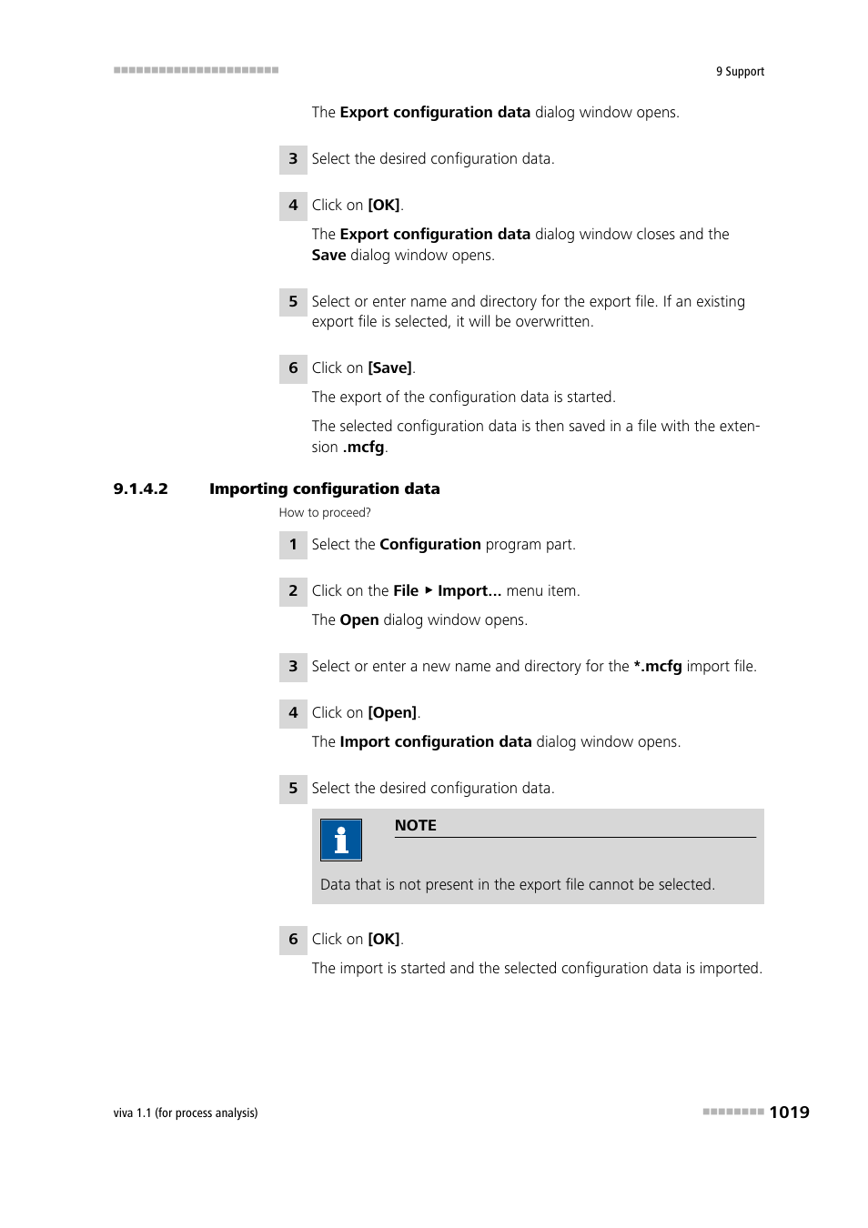 2 importing configuration data | Metrohm viva 1.1 (ProLab) User Manual | Page 1031 / 1085