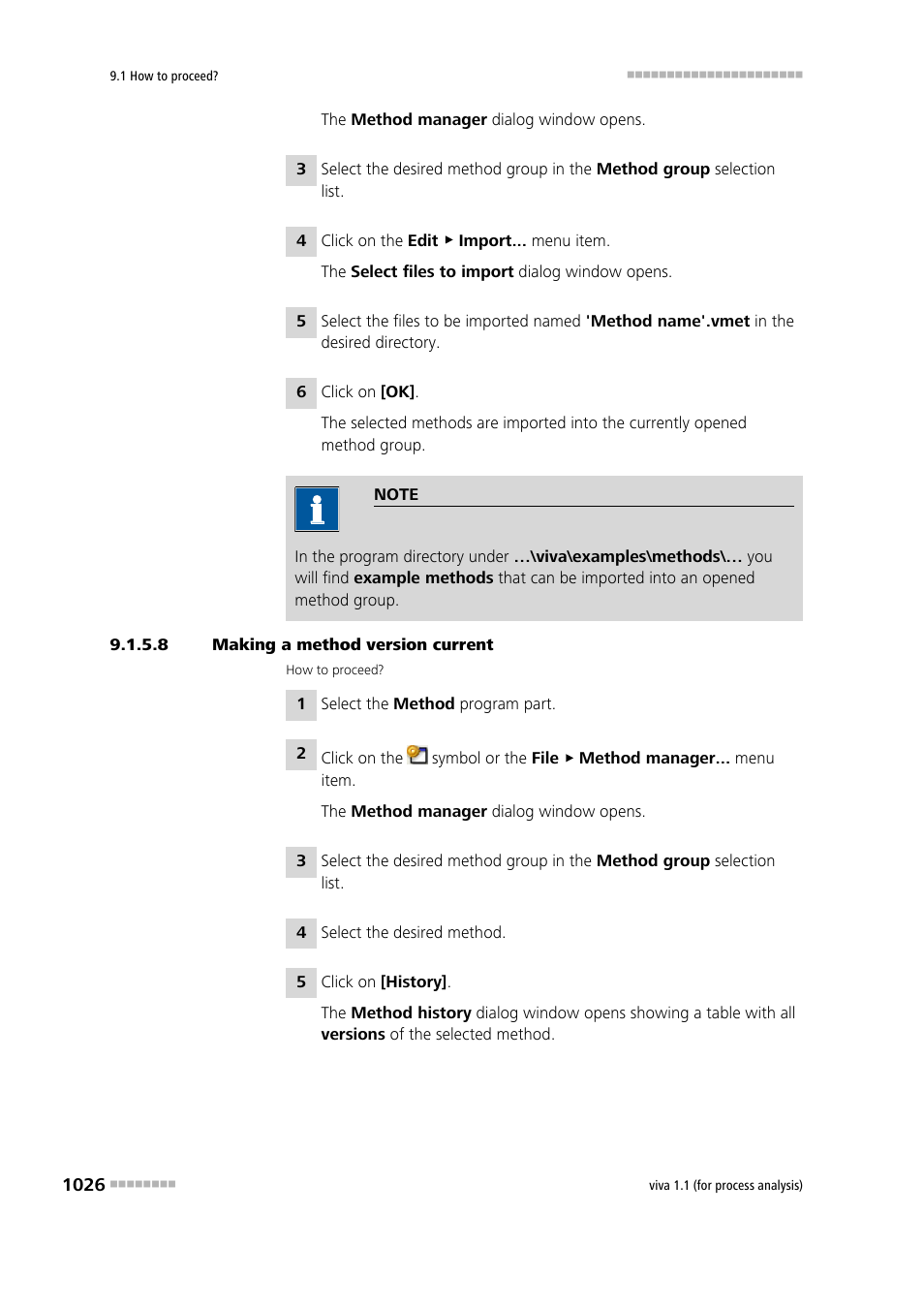 8 making a method version current | Metrohm viva 1.1 (ProLab) User Manual | Page 1038 / 1085