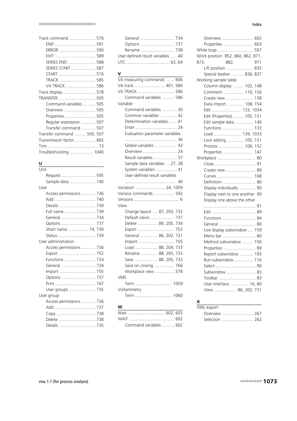 Metrohm viva 1.1 (ProLab) User Manual | Page 1085 / 1085