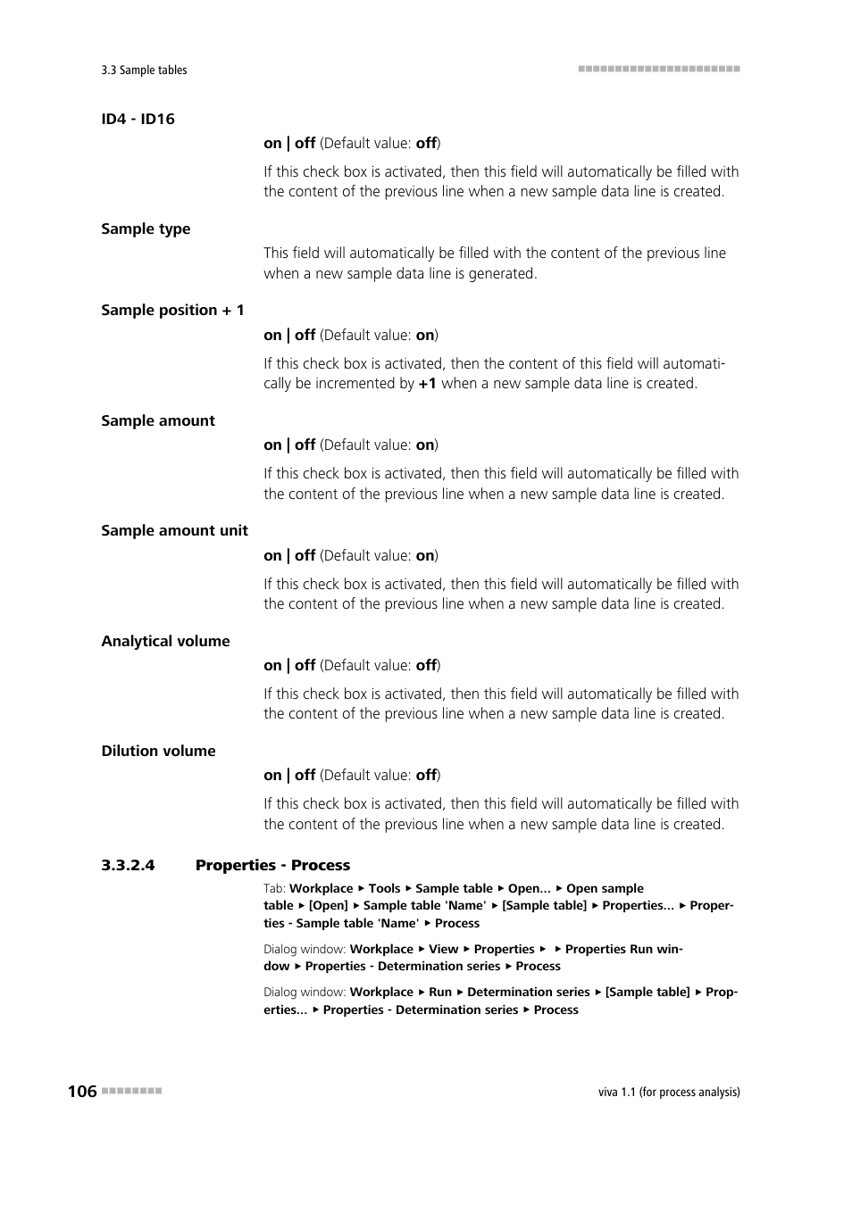 4 properties - process, Process | Metrohm viva 1.1 (ProLab) User Manual | Page 118 / 1085