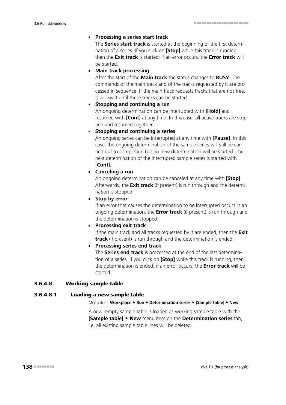 8 working sample table, 1 loading a new sample table | Metrohm viva 1.1 (ProLab) User Manual | Page 150 / 1085