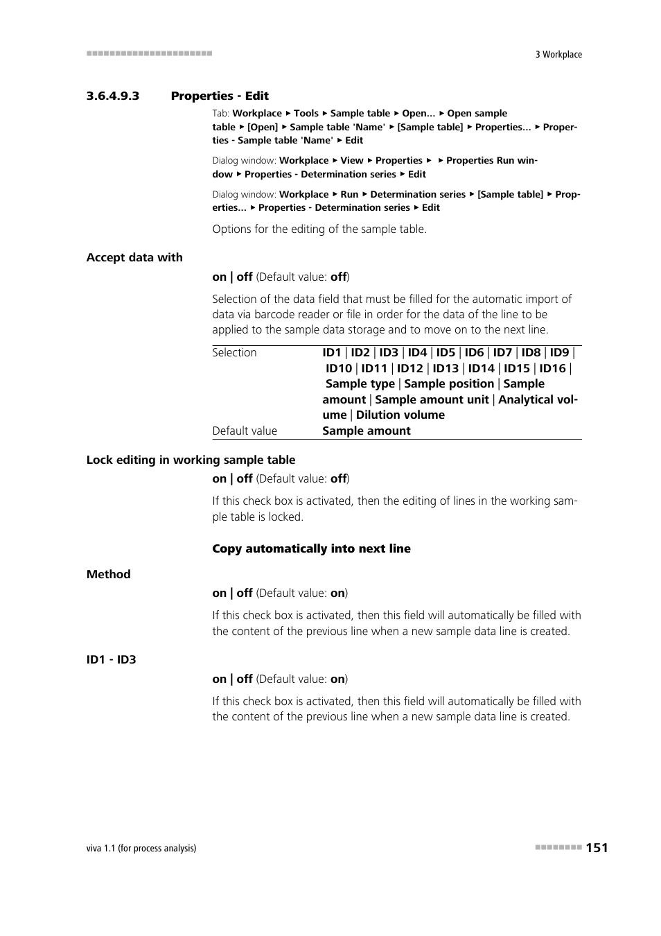 3 properties - edit | Metrohm viva 1.1 (ProLab) User Manual | Page 163 / 1085