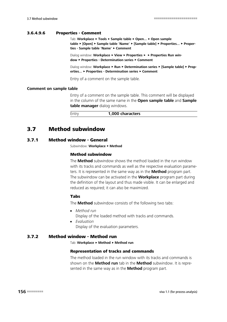 6 properties - comment, 7 method subwindow, 1 method window - general | 2 method window - method run, Method subwindow, Method window - general, Method window - method run, Method | Metrohm viva 1.1 (ProLab) User Manual | Page 168 / 1085