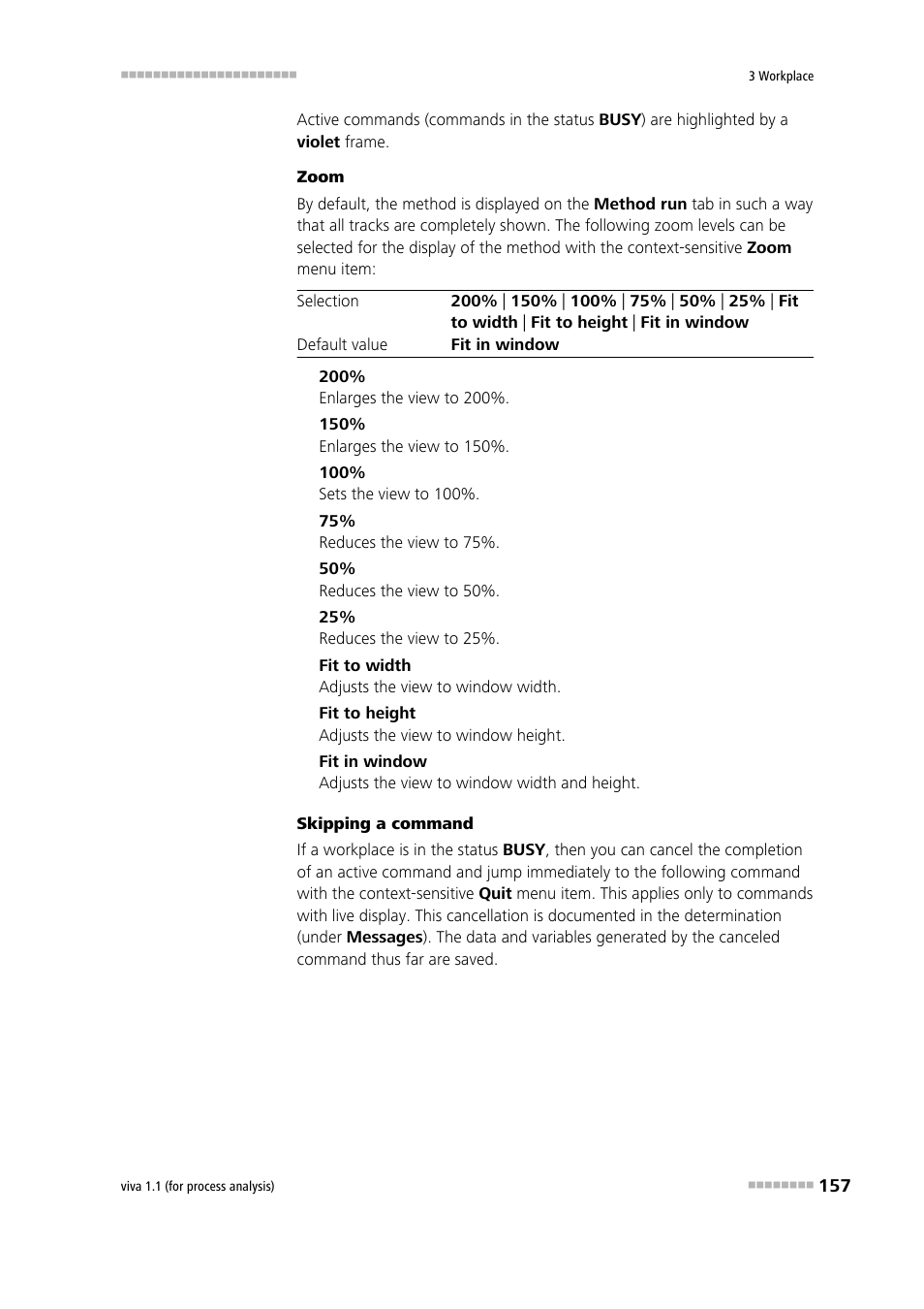 Zooming, Canceling commands | Metrohm viva 1.1 (ProLab) User Manual | Page 169 / 1085