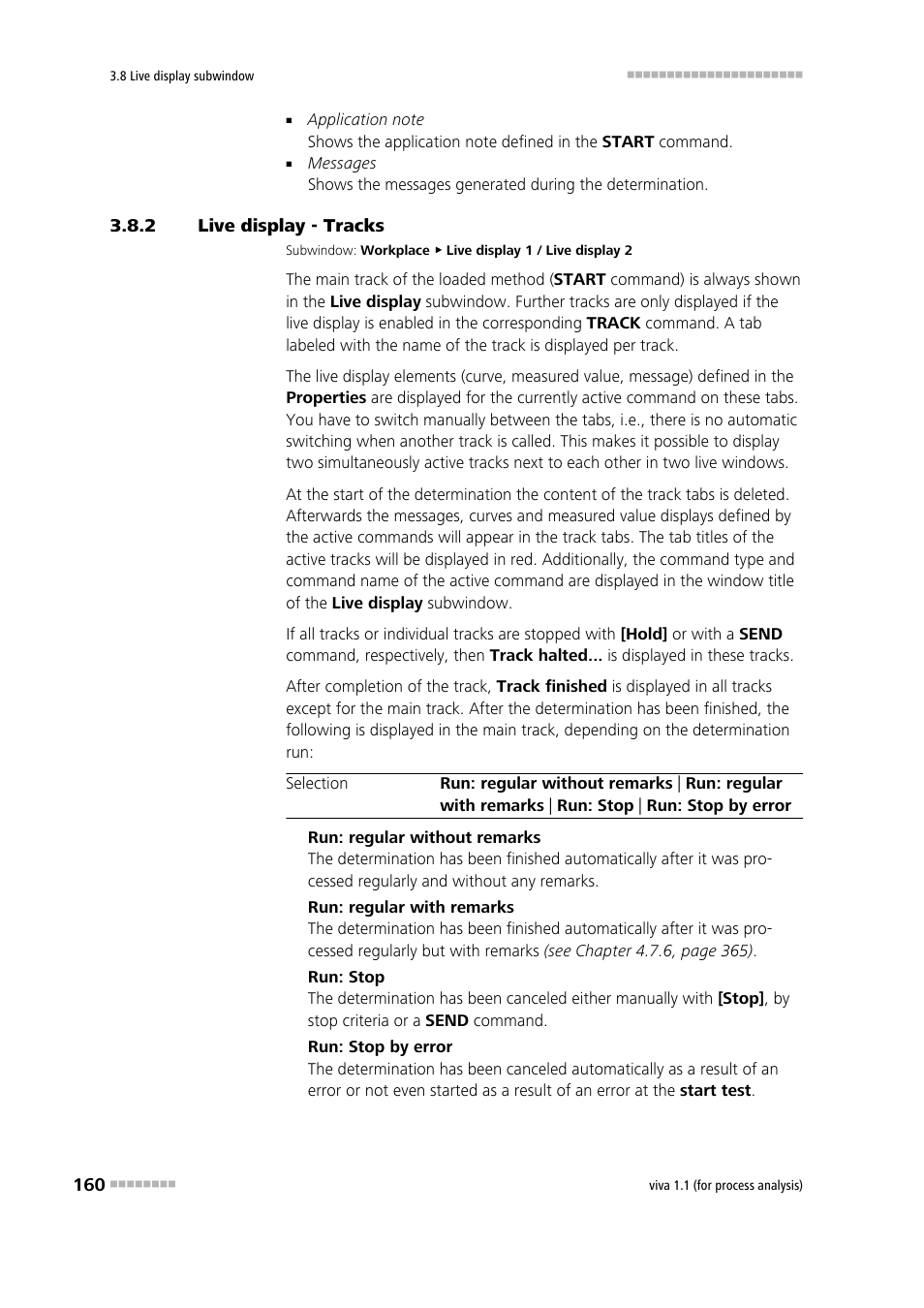 2 live display - tracks, Live display - tracks | Metrohm viva 1.1 (ProLab) User Manual | Page 172 / 1085