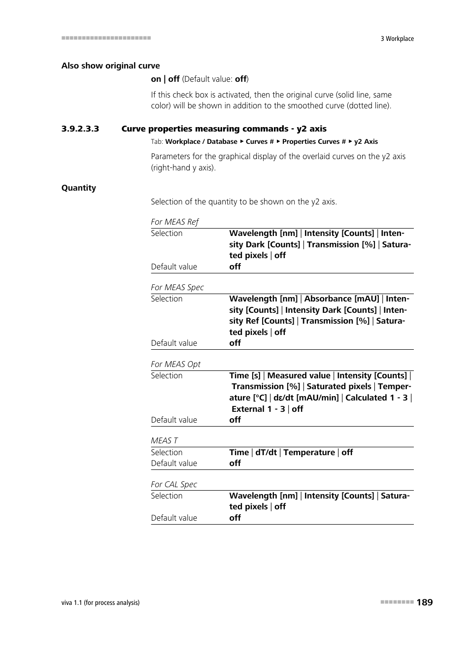 3 curve properties measuring commands - y2 axis | Metrohm viva 1.1 (ProLab) User Manual | Page 201 / 1085