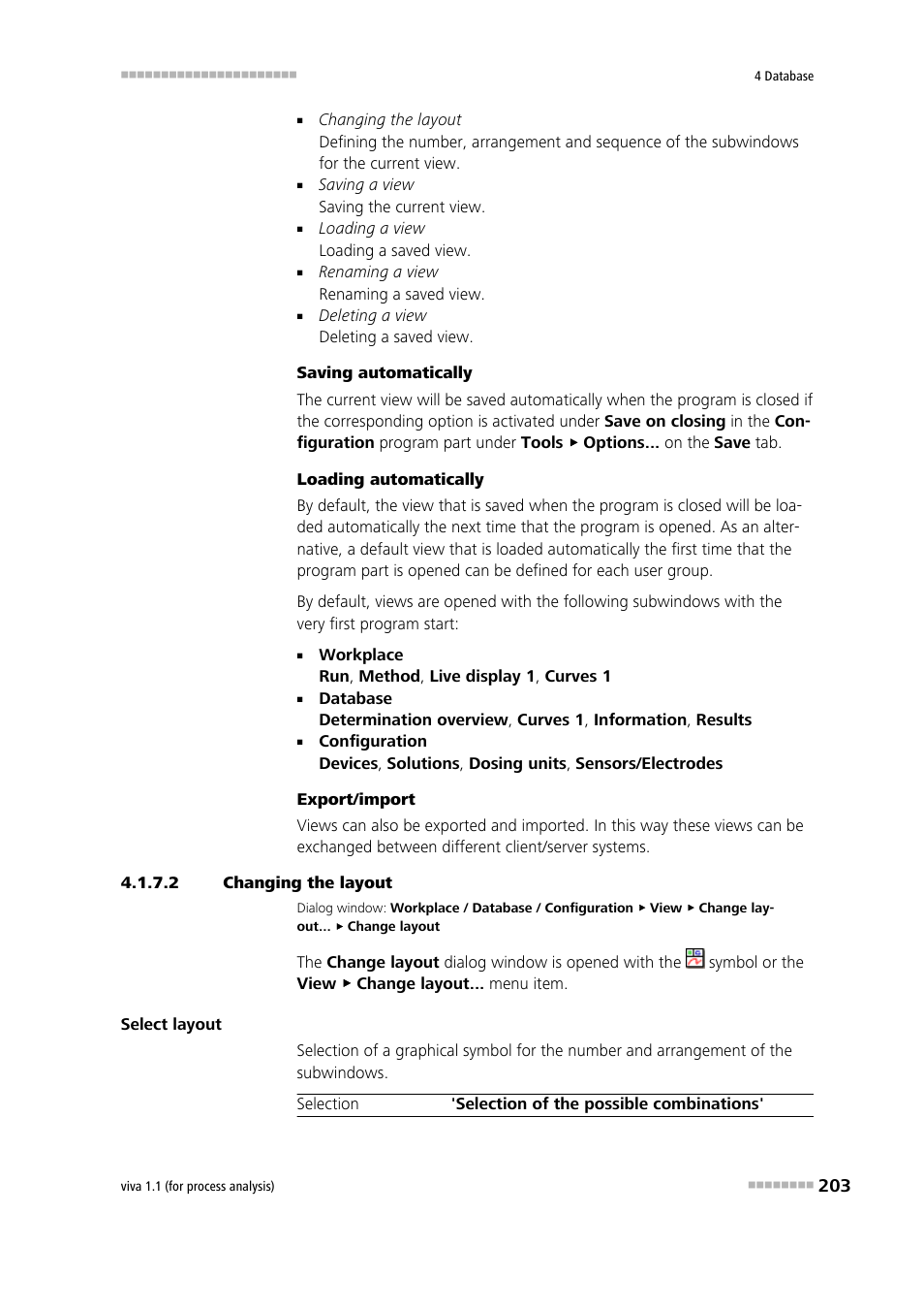 2 changing the layout | Metrohm viva 1.1 (ProLab) User Manual | Page 215 / 1085