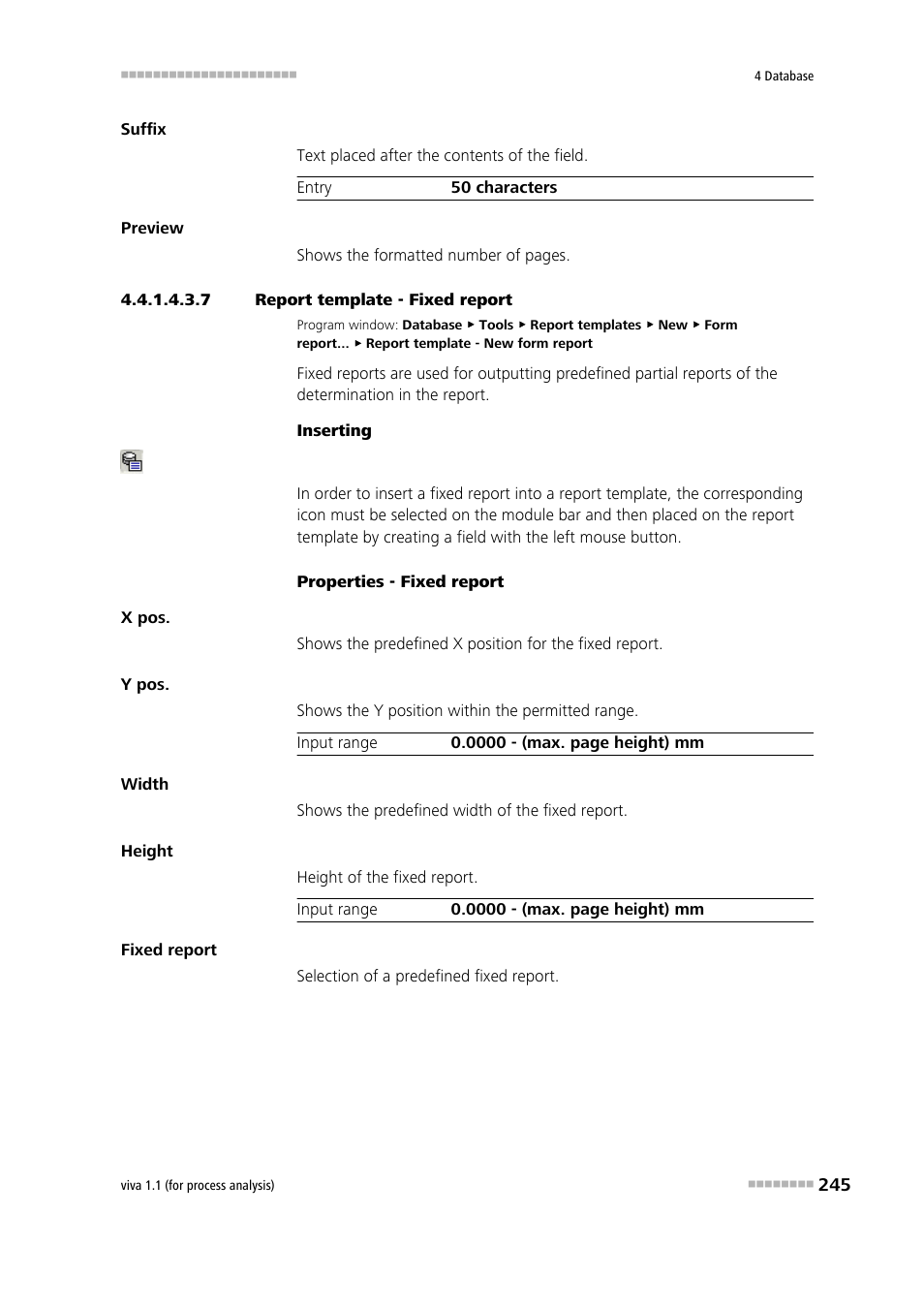 7 report template - fixed report, Fixed report | Metrohm viva 1.1 (ProLab) User Manual | Page 257 / 1085