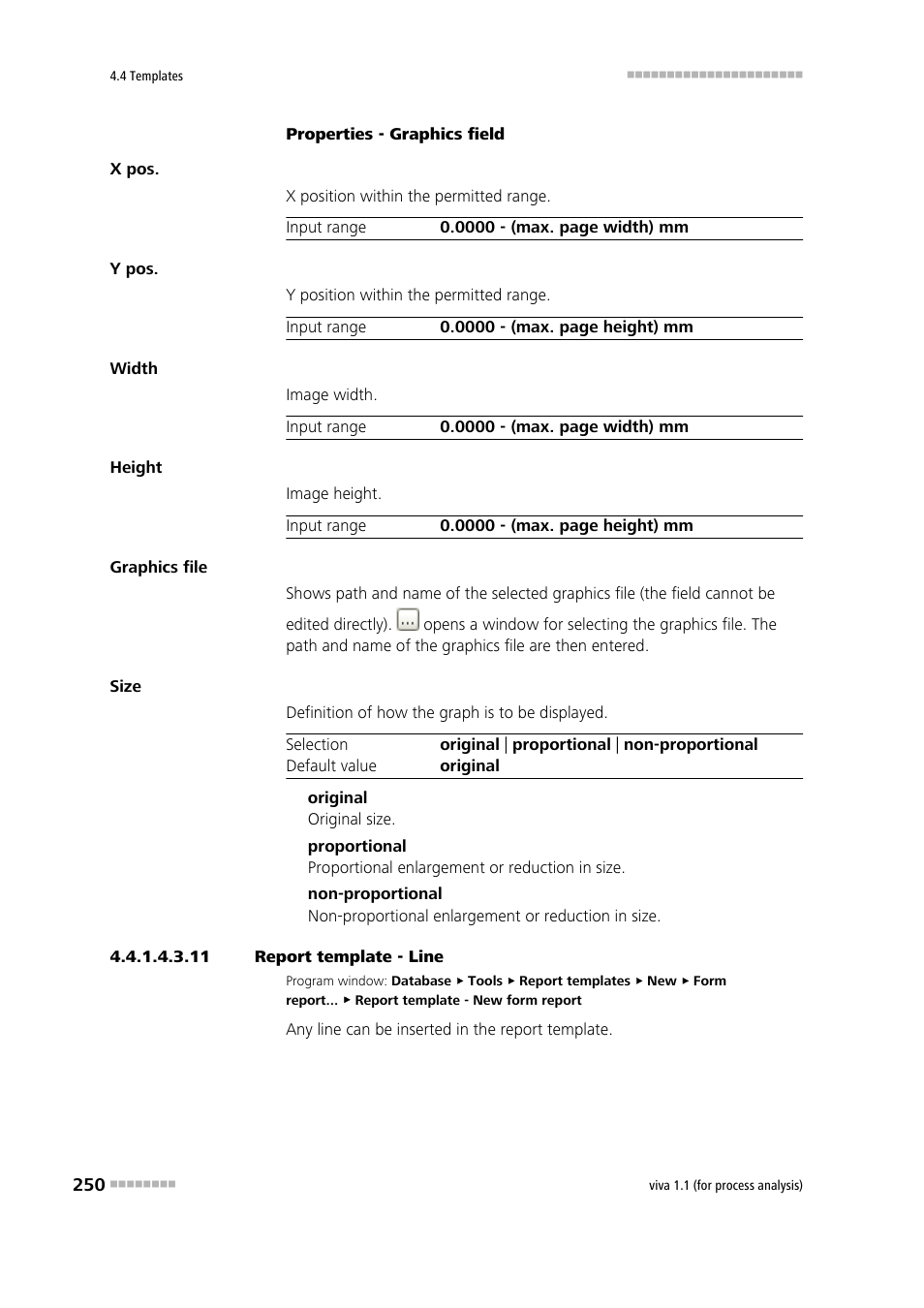 11 report template - line, Line | Metrohm viva 1.1 (ProLab) User Manual | Page 262 / 1085