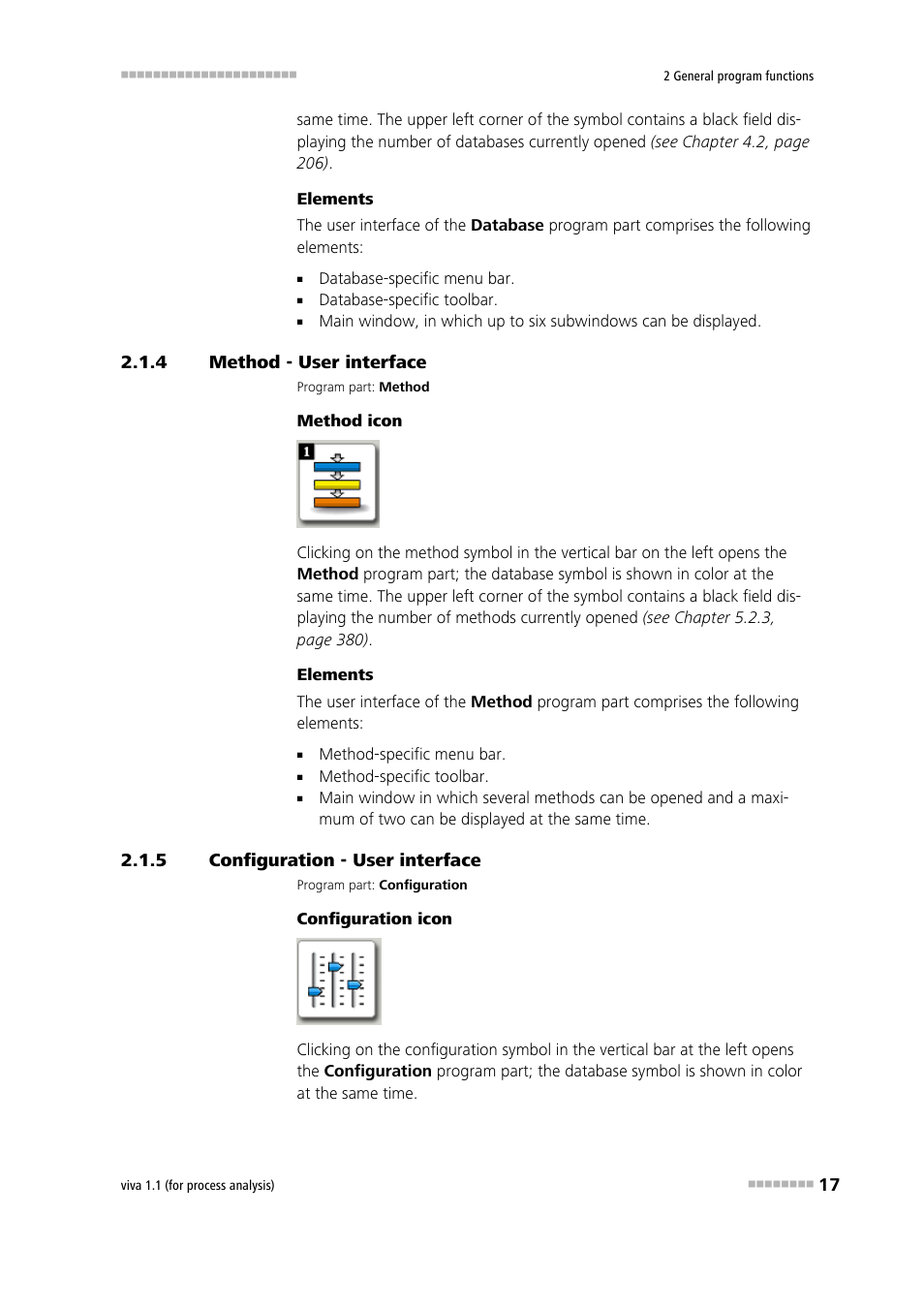 4 method - user interface, 5 configuration - user interface, Method - user interface | Configuration - user interface, Method, Configura, Tion | Metrohm viva 1.1 (ProLab) User Manual | Page 29 / 1085