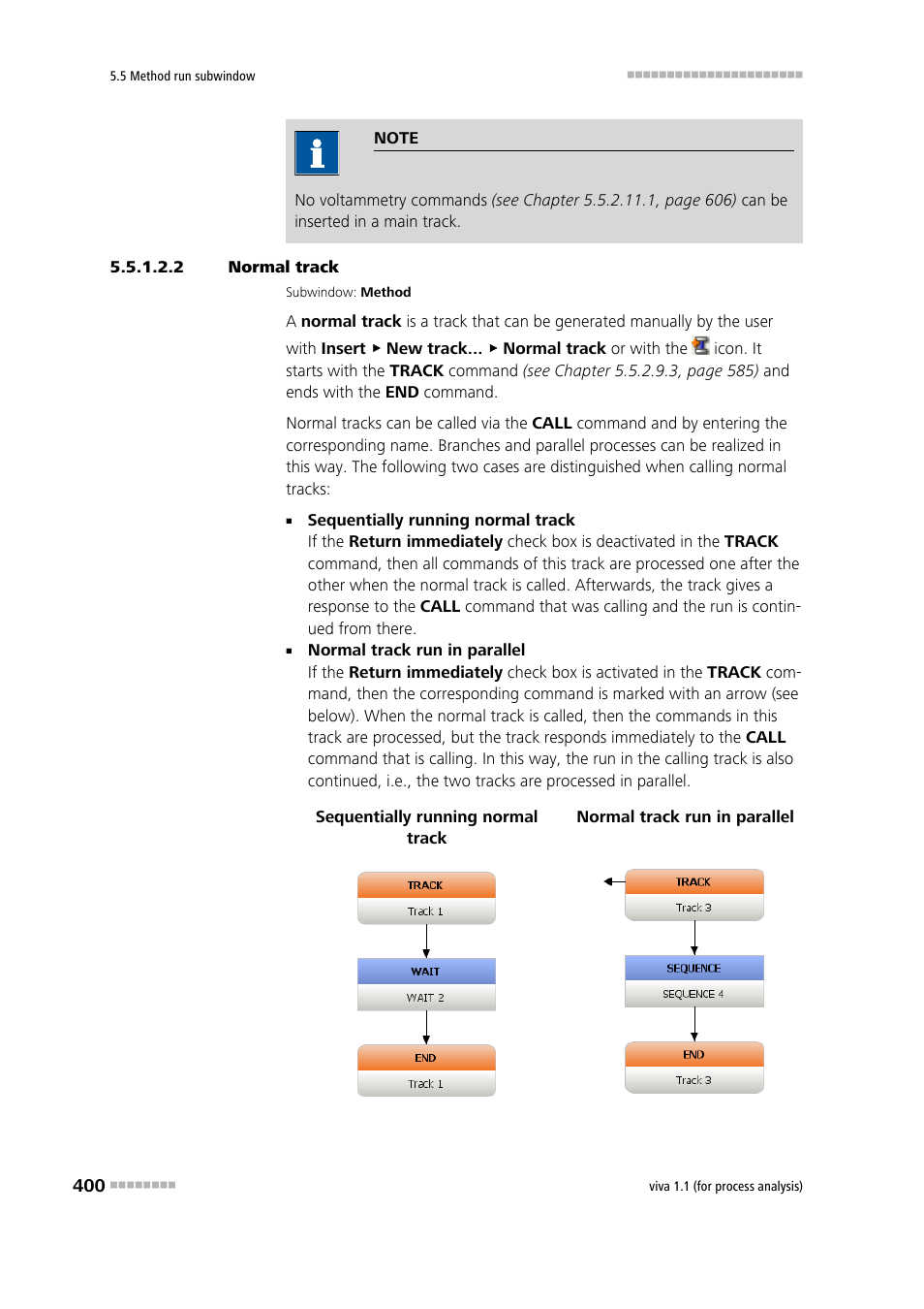 2 normal track, Normal track | Metrohm viva 1.1 (ProLab) User Manual | Page 412 / 1085