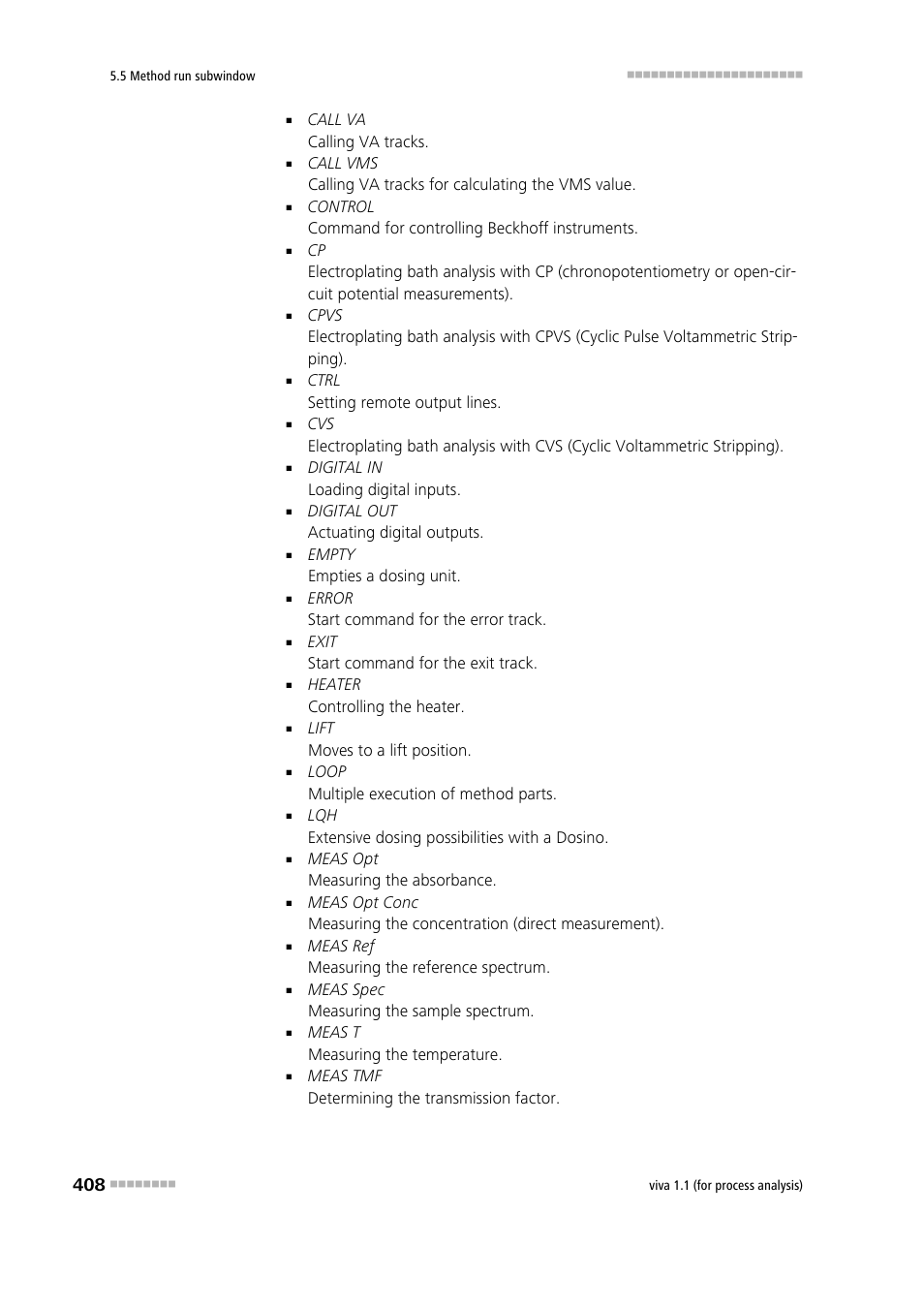 Metrohm viva 1.1 (ProLab) User Manual | Page 420 / 1085