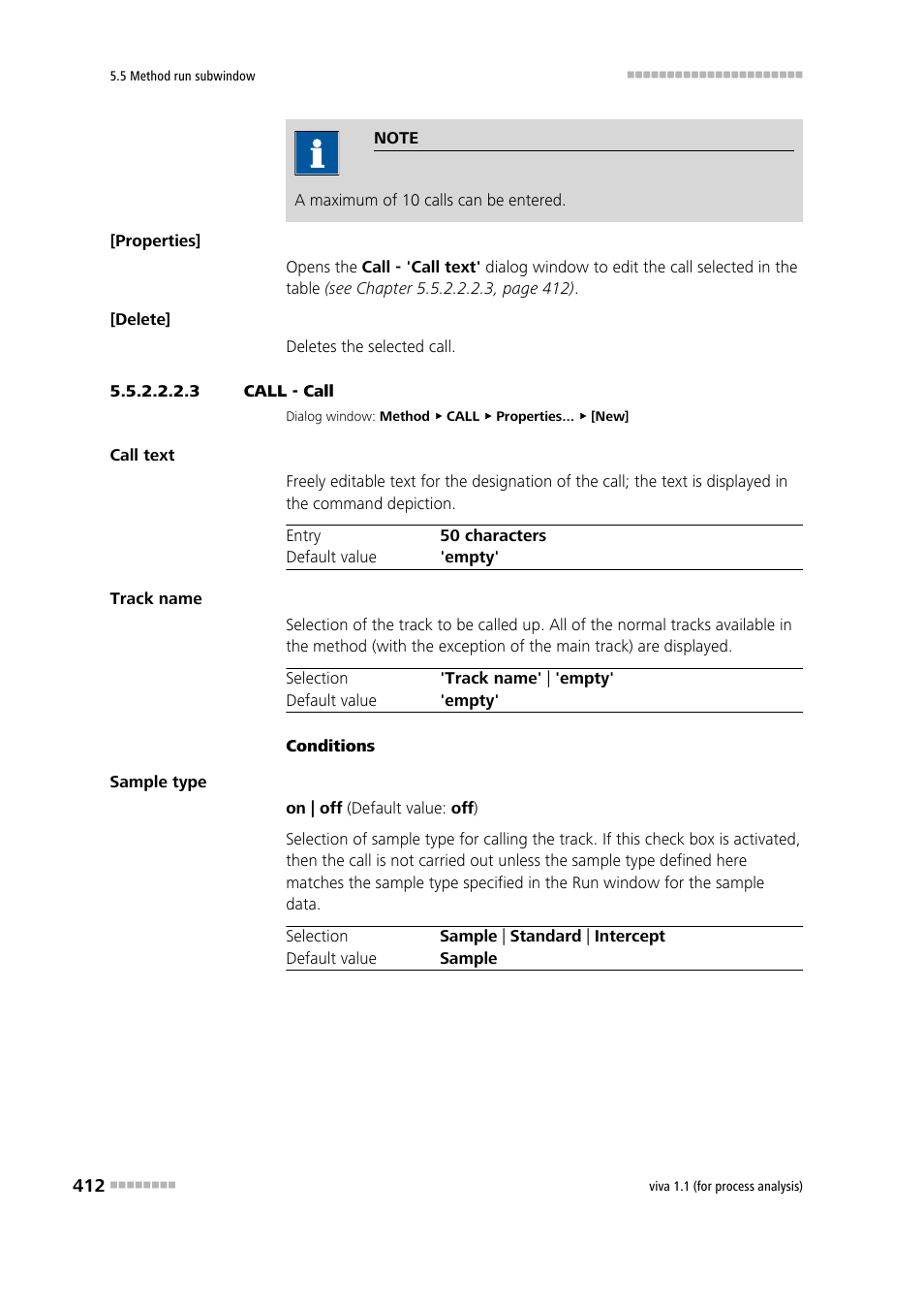 3 call - call | Metrohm viva 1.1 (ProLab) User Manual | Page 424 / 1085