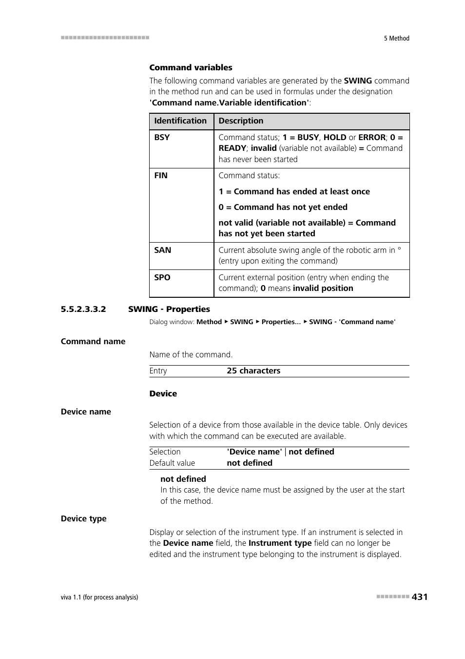 2 swing - properties | Metrohm viva 1.1 (ProLab) User Manual | Page 443 / 1085