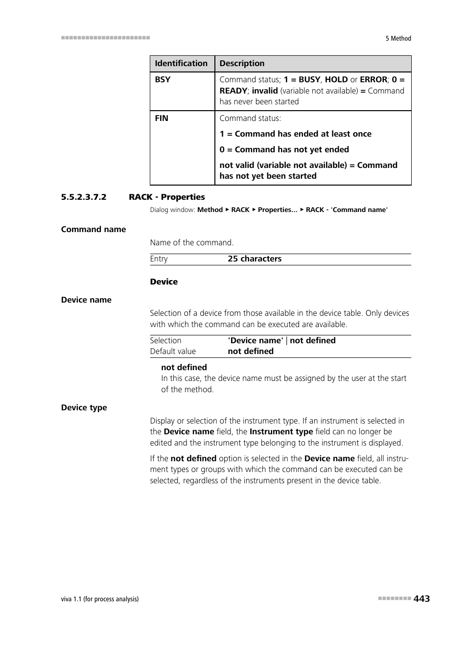 2 rack - properties | Metrohm viva 1.1 (ProLab) User Manual | Page 455 / 1085