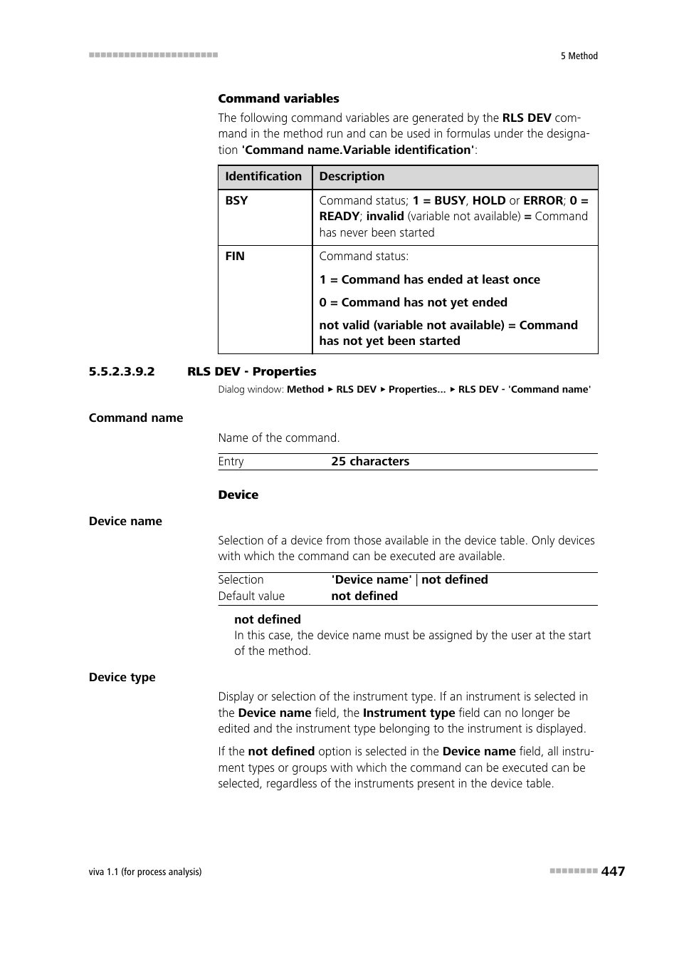 2 rls dev - properties | Metrohm viva 1.1 (ProLab) User Manual | Page 459 / 1085