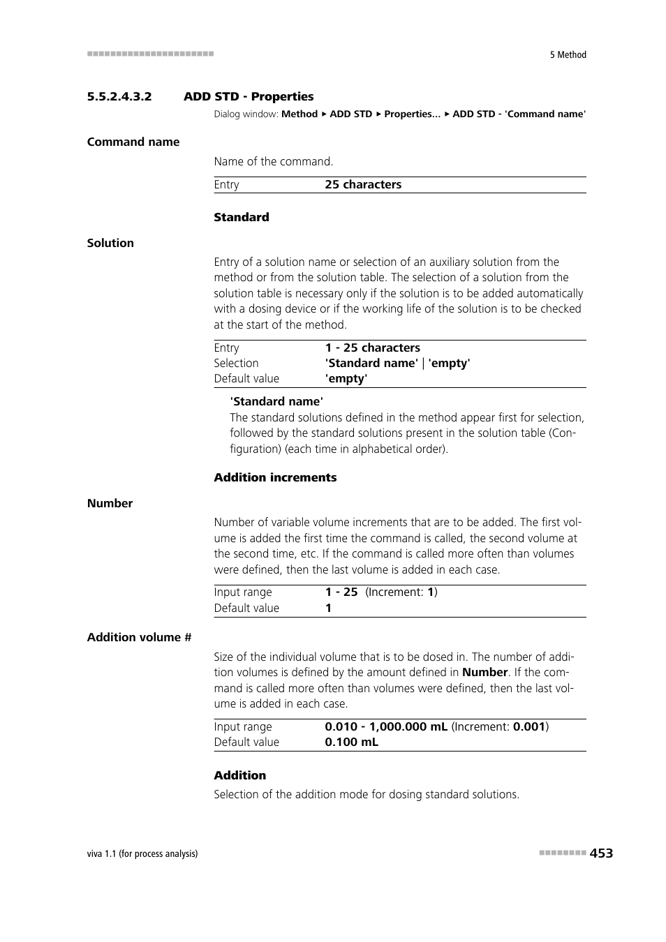 2 add std - properties | Metrohm viva 1.1 (ProLab) User Manual | Page 465 / 1085