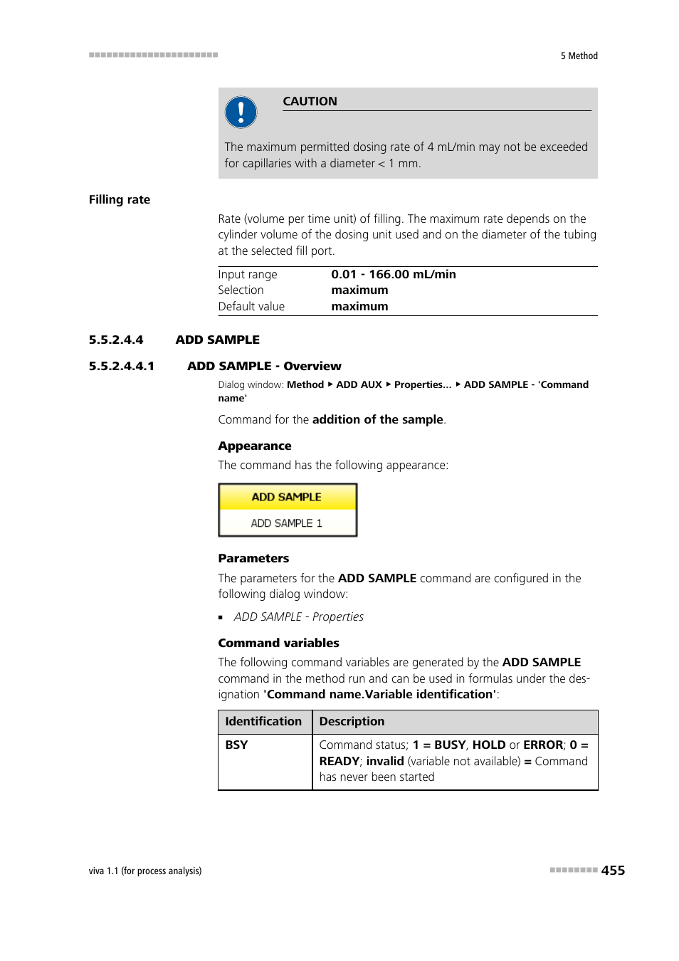 4 add sample, 1 add sample - overview, Add sample | Metrohm viva 1.1 (ProLab) User Manual | Page 467 / 1085