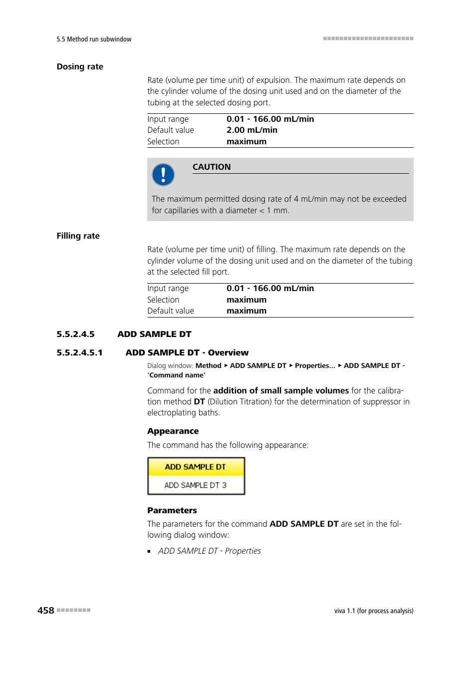 5 add sample dt, 1 add sample dt - overview, Add sample dt | Metrohm viva 1.1 (ProLab) User Manual | Page 470 / 1085