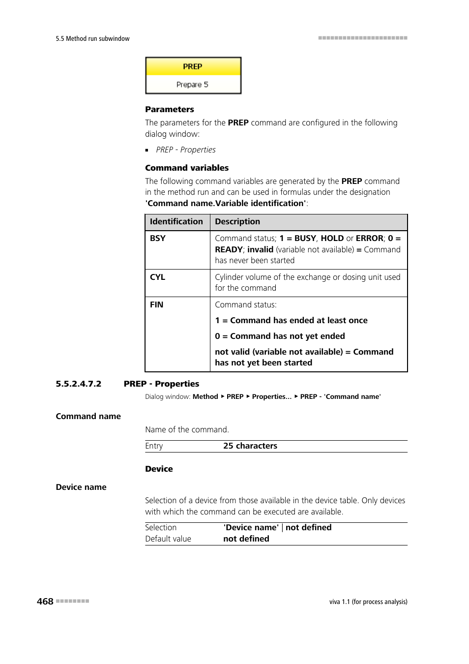 2 prep - properties | Metrohm viva 1.1 (ProLab) User Manual | Page 480 / 1085