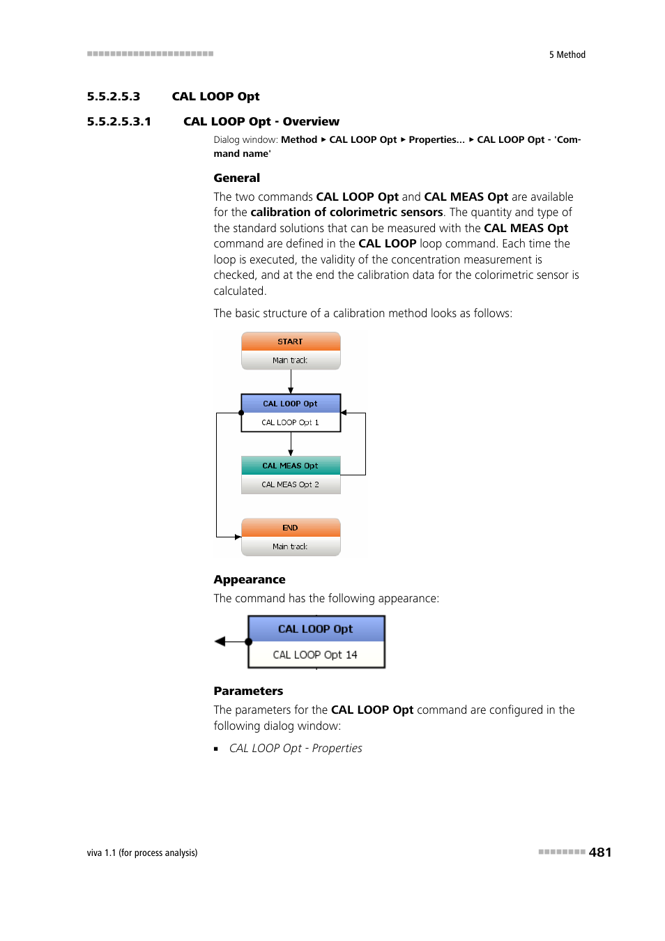 3 cal loop opt, 1 cal loop opt - overview, Cal loop opt | Metrohm viva 1.1 (ProLab) User Manual | Page 493 / 1085