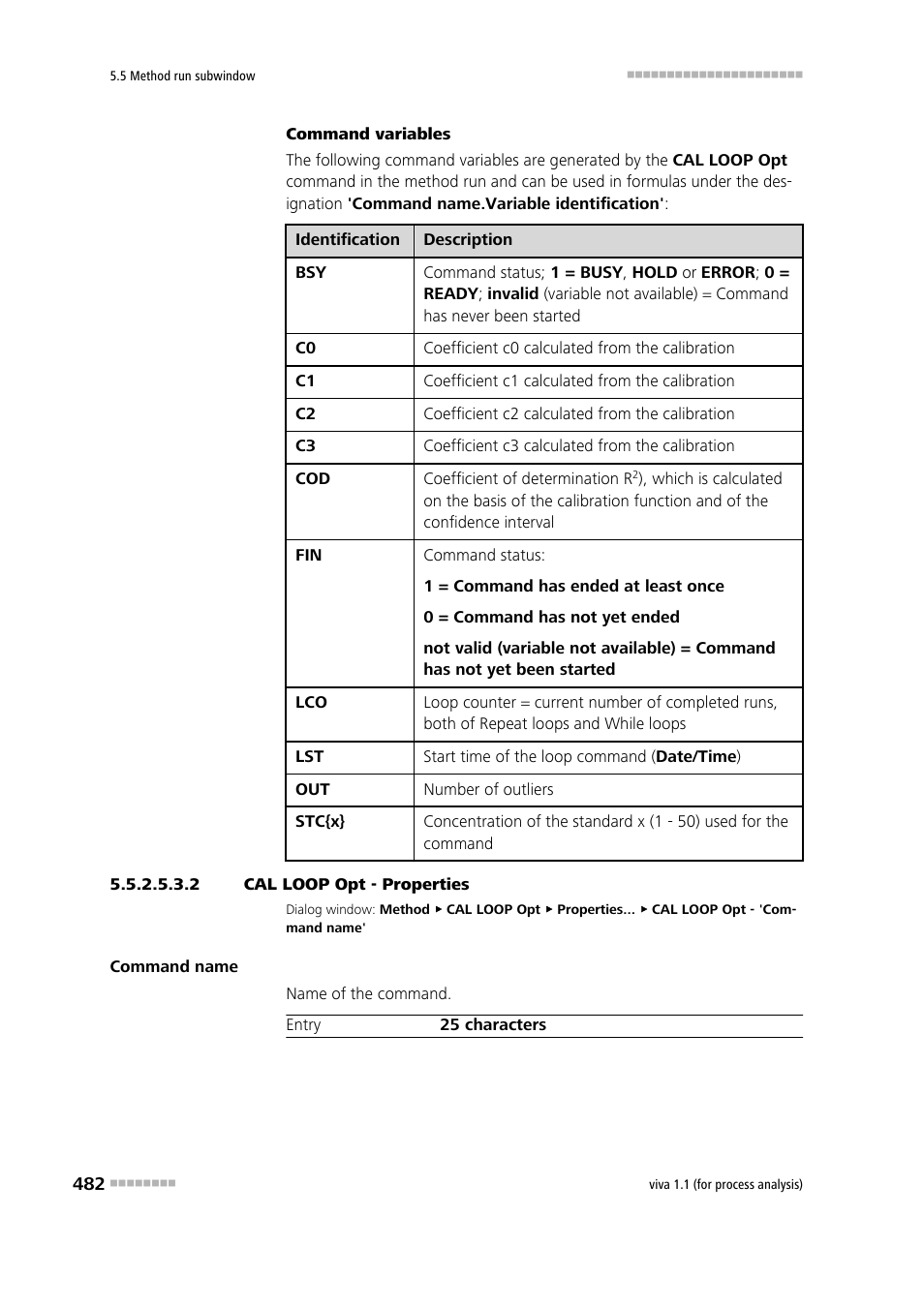 2 cal loop opt - properties | Metrohm viva 1.1 (ProLab) User Manual | Page 494 / 1085